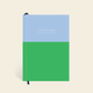 Blue and Green Colorblock Lined Notebook by Papier