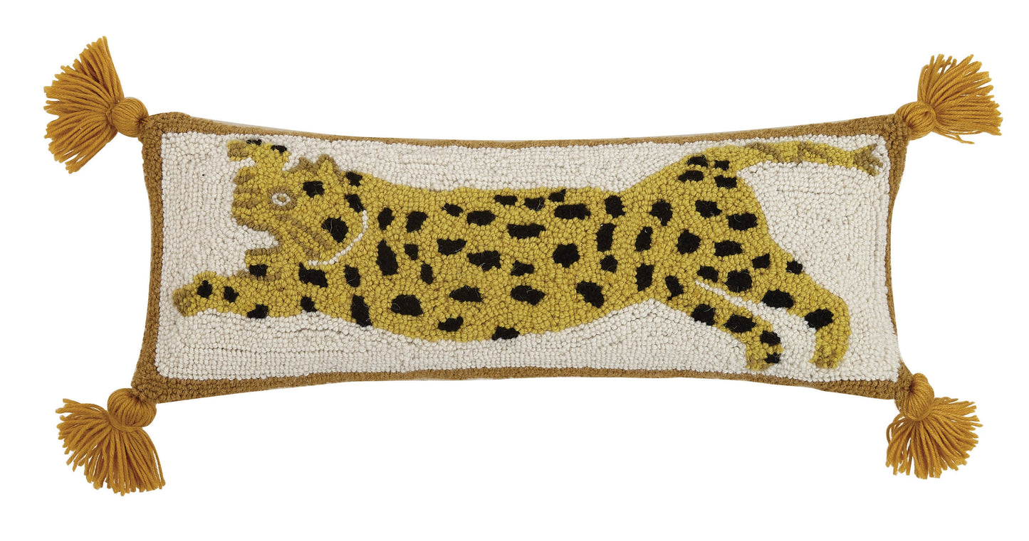 Leopard Hook Pillow by Justina Blakeney