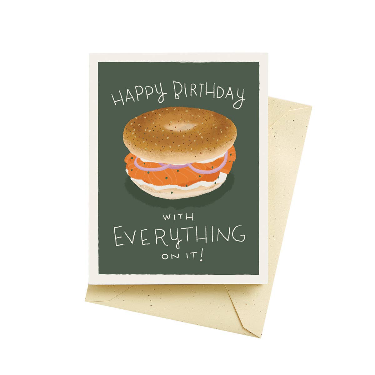 Happy Birthday Bagel Birthday Card
