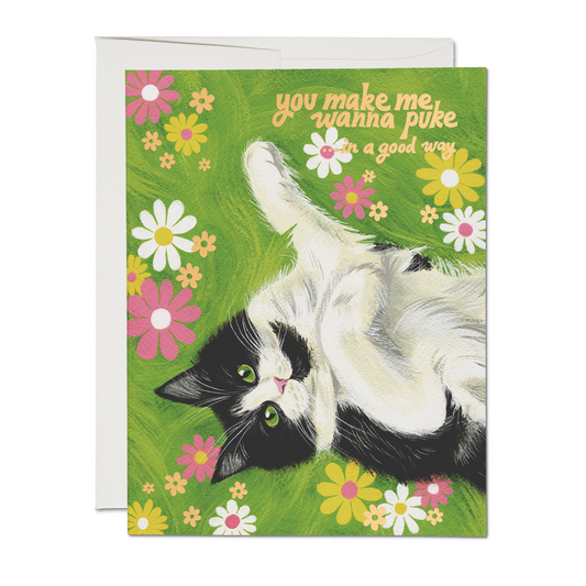 Kitty Wanna Puke Card