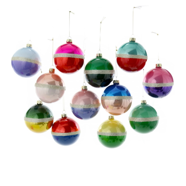 Duo Colored Large Bauble Ornament
