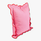 Darcy Linen Pillow - Light Pink + Cherry