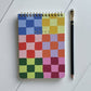 Rainbow Checkered Notes Jotter