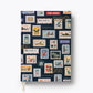 Postage Stamps Fabric Journal