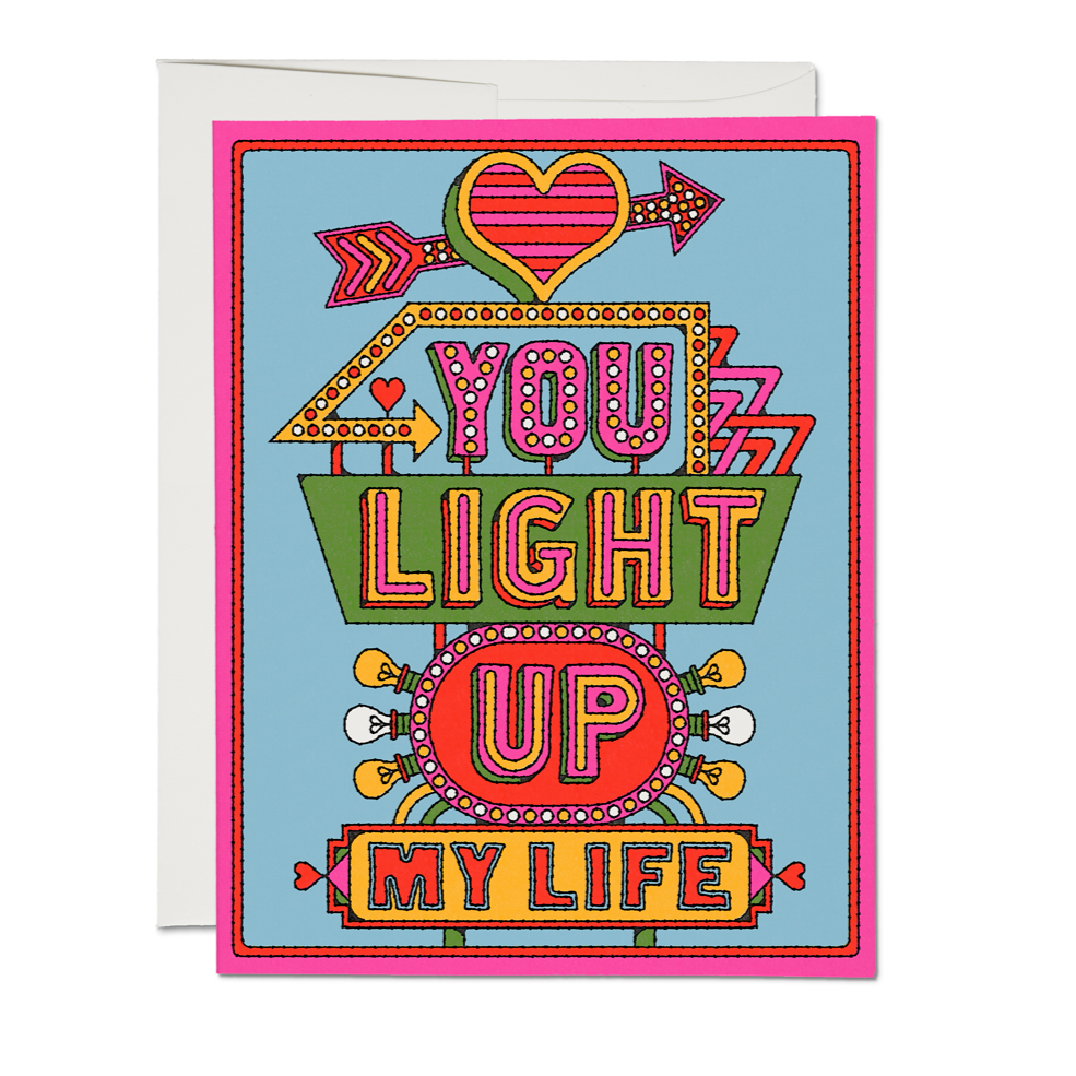 You Light Up My Life Card