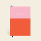 Pink and Red  Colorblock Lined Notebook by Papier