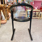 Vintage Black Postmodern Tubular Chair by Amisco