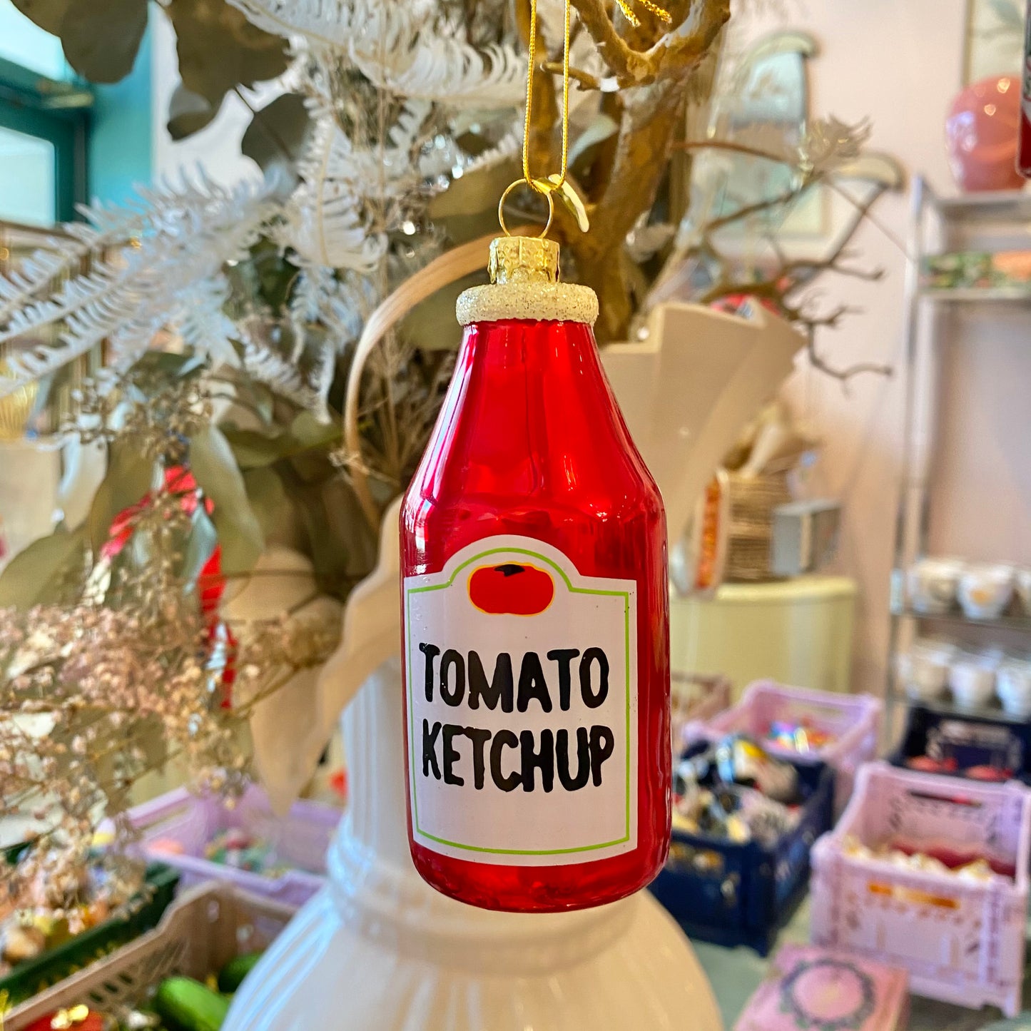Tomato Ketchup Holiday Ornament