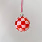 Medium Checkered Bauble Ornament