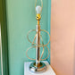 Pair of Mid Century Modern Chrome and Brass Space Age Lamps