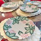 Set of 6 Fitz and Floyd 1989 Magnolia Dinner Charger Plates