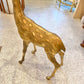 Vintage Extra Large Brass Stag Deer Statue