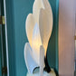 1980’s Black and White Large Postmodern Flower Lamp by Rougier