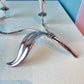 Pair of Mid Century Calla Lily Silver Plated Candle Holders by Hans Jensen
