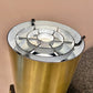 Vintage Cylindrical Brushed Brass Up Light