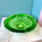 Large 1960’s Green Glass Ashtray By Blenko
