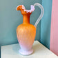 Antique Webb and Sons Orange Gradient Glass Pitcher (AS IS)