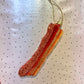 Sparkly Breakfast Bacon Holiday Ornament