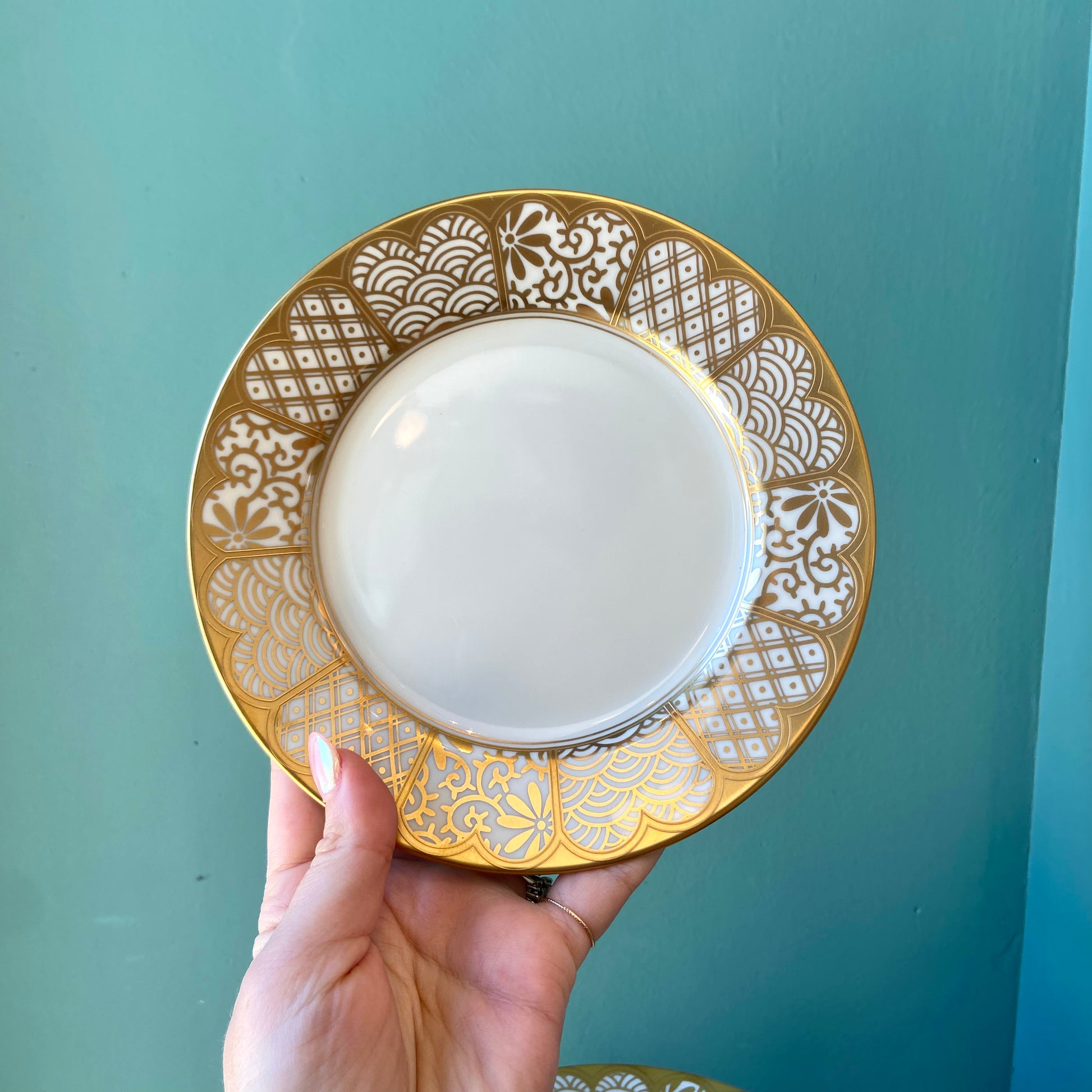 Vintage Fitz and Floyd 'Shinmonzen' Dinnerware Set/ 24Piece Vintage Fitz and Floyd 'Shinmonzen' Dinnerware Set/ 24Piece