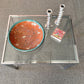 Vintage Chrome and Glass End Table