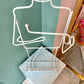 1980’s John Risley/Frederick Weinberg Style Wire Human Bathroom Valet