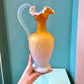 Antique Webb and Sons Orange Gradient Glass Pitcher (AS IS)