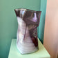 Vintage Hand Blown Abstract Paper Bag Glass Vase