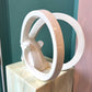 1980’s White Ceramic Rams Head Sculpture by Jaru