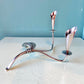 Pair of Mid Century Calla Lily Silver Plated Candle Holders by Hans Jensen