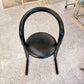 Vintage Black Postmodern Tubular Chair by Amisco