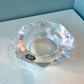 Vintage Faceted Crystal Ashtray Catchall Dish