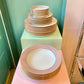 1979 Fitz and Floyd Pink `Rondelle’ Dinnerware Set -26 Pieces