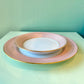 1979 Fitz and Floyd Pink `Rondelle’ Dinnerware Set -26 Pieces