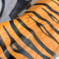 Vintage Leather Tiger Statue.