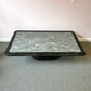 Vintage Maitland Smith Style Black and Grey Tessellated Stone Coffee Table