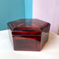 Vintage Hexagon Lacquered Box