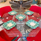 Set of 6 Vintage Fitz and Floyd Orchard Leaf Dinner Plates