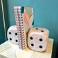 Extra Large 4" White Marble Dice