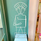 1980’s John Risley/Frederick Weinberg Style Wire Human Bathroom Valet