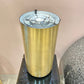 Vintage Cylindrical Brushed Brass Up Light