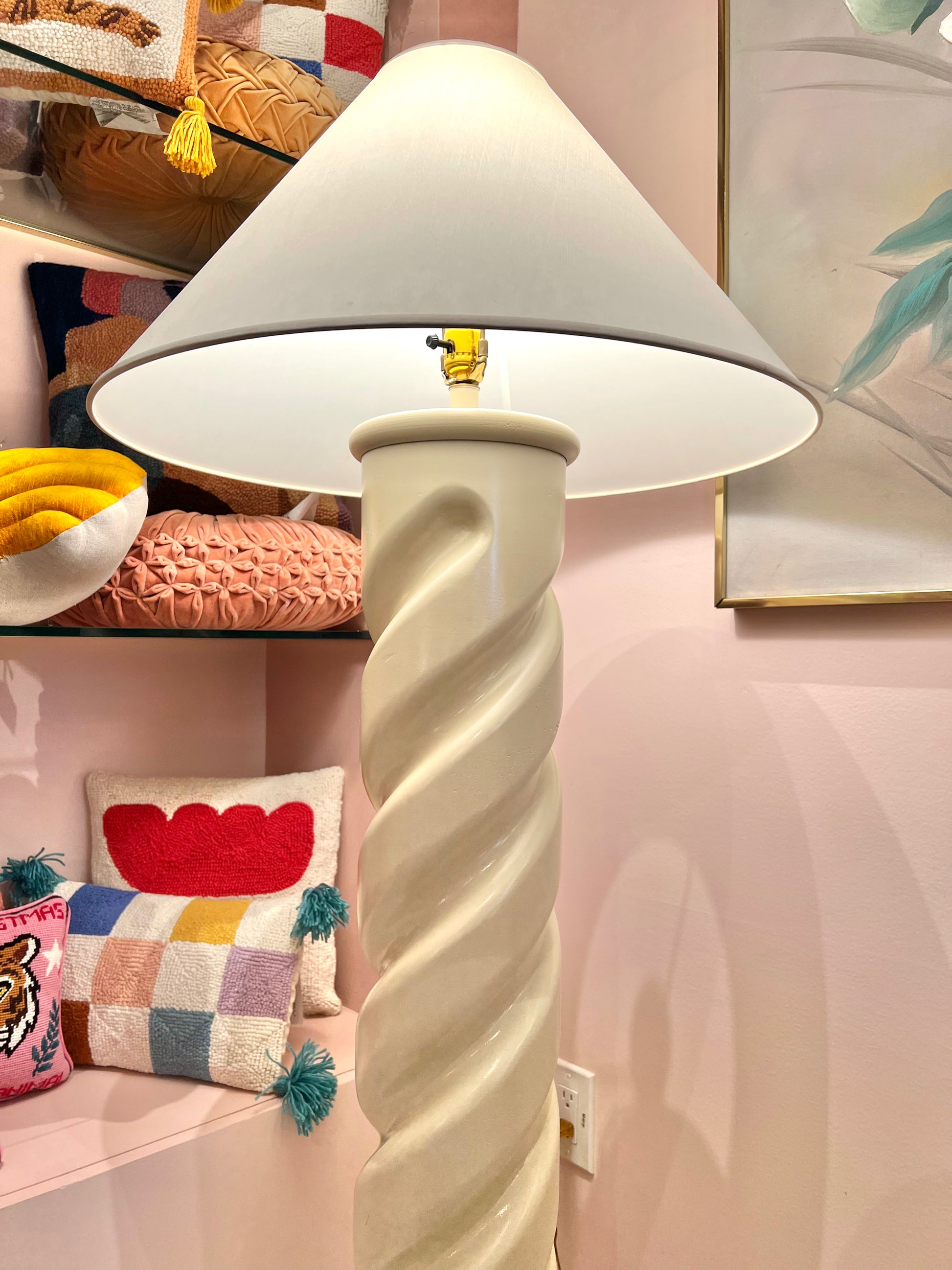 Spiral floor lamp deals