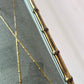Vintage Brass Bamboo Console Table
