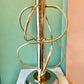 Pair of Mid Century Modern Chrome and Brass Space Age Lamps