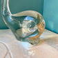 Vintage Crystal Glass Whale Sculpture
