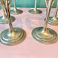 Set of 6 Castor Cooper Pewter Stem Wine Glasses