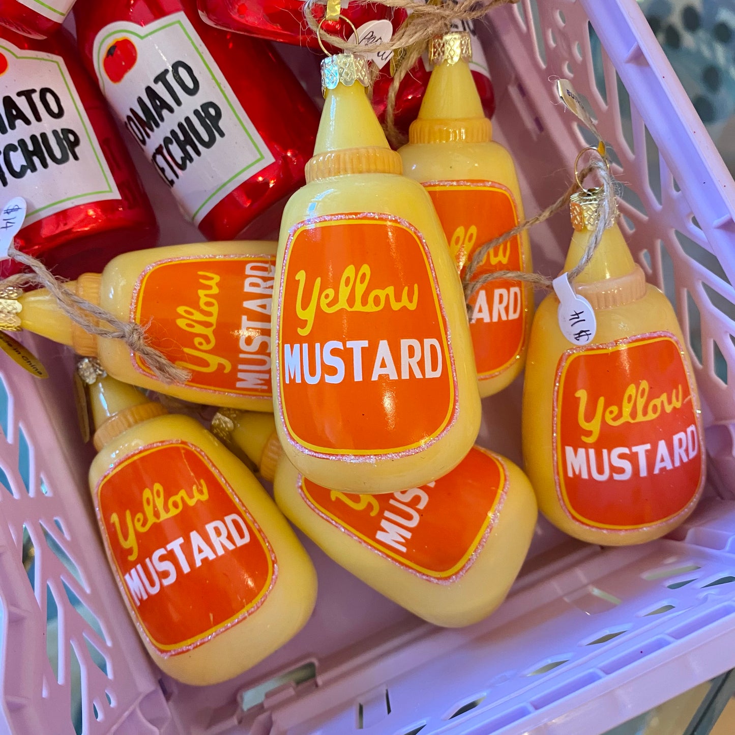 Yellow Mustard Holiday Ornament