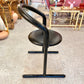 Vintage Black Postmodern Tubular Chair by Amisco