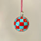 Medium Checkered Bauble Ornament