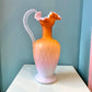 Antique Webb and Sons Orange Gradient Glass Pitcher (AS IS)
