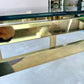 Vintage Brass and Glass Square Side Table